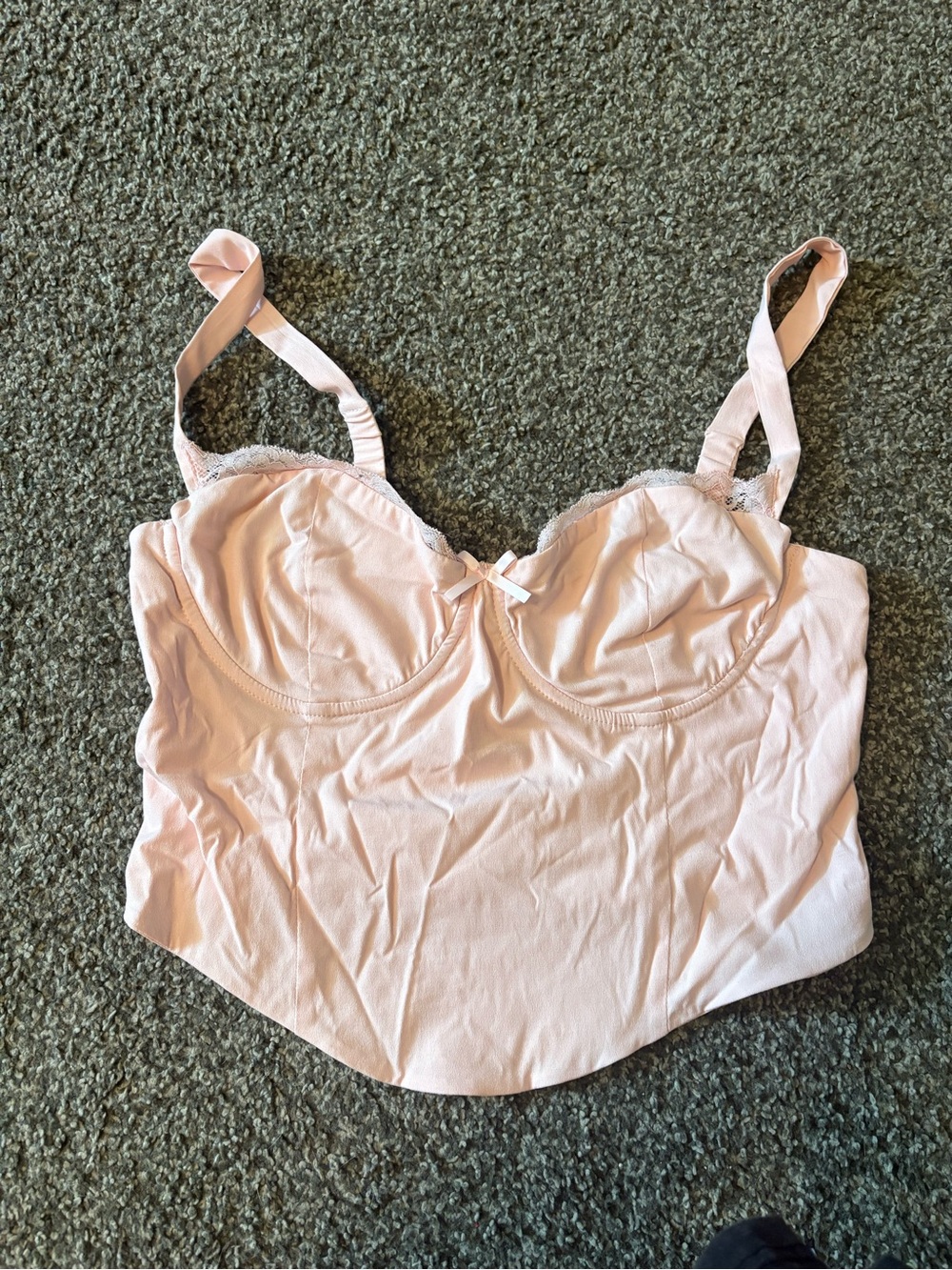 Garage Light Pink Crop Top- LARGE